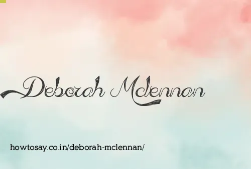 Deborah Mclennan