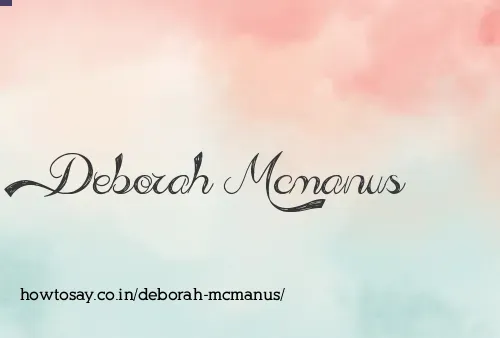 Deborah Mcmanus