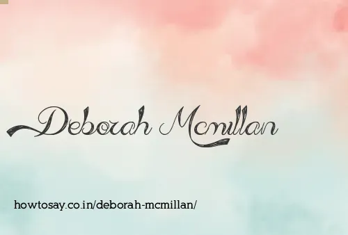Deborah Mcmillan