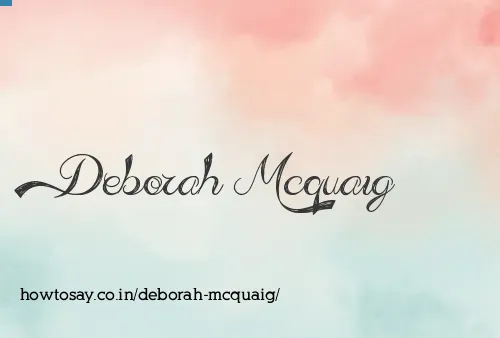 Deborah Mcquaig