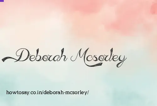 Deborah Mcsorley
