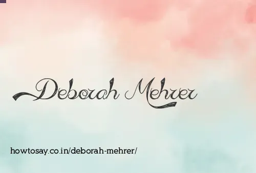 Deborah Mehrer