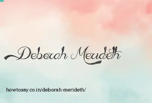 Deborah Merideth