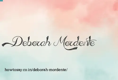 Deborah Mordente