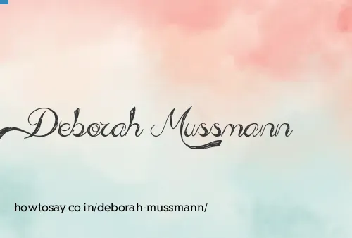 Deborah Mussmann