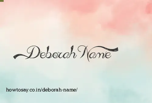 Deborah Name