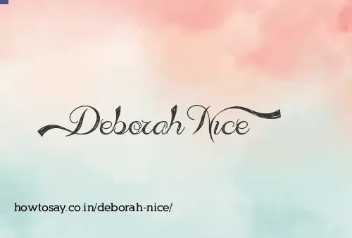 Deborah Nice