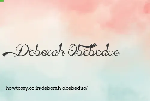 Deborah Obebeduo