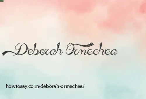 Deborah Ormechea