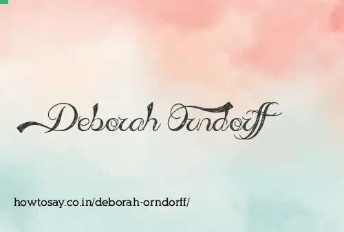 Deborah Orndorff