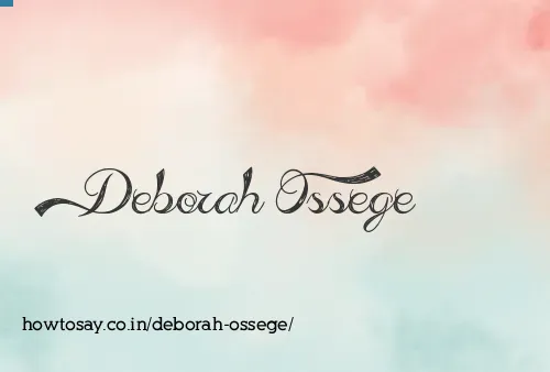 Deborah Ossege