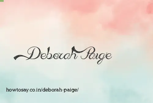 Deborah Paige