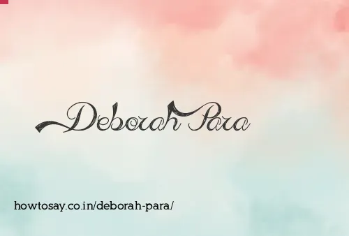 Deborah Para