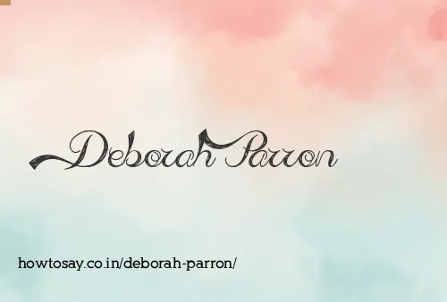 Deborah Parron
