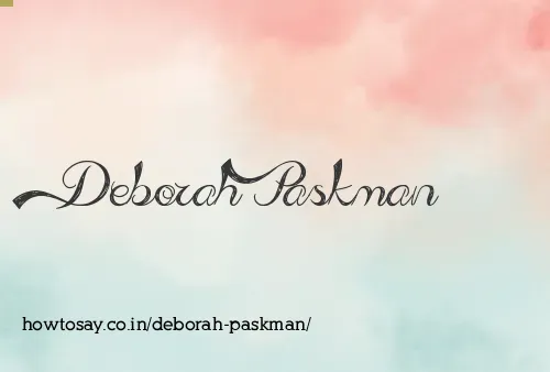 Deborah Paskman