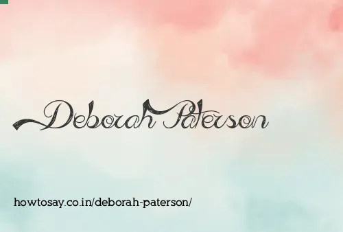 Deborah Paterson