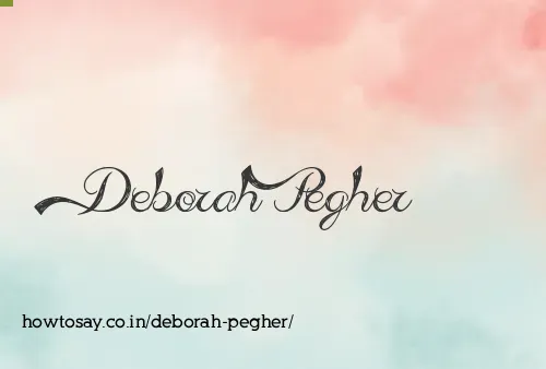 Deborah Pegher