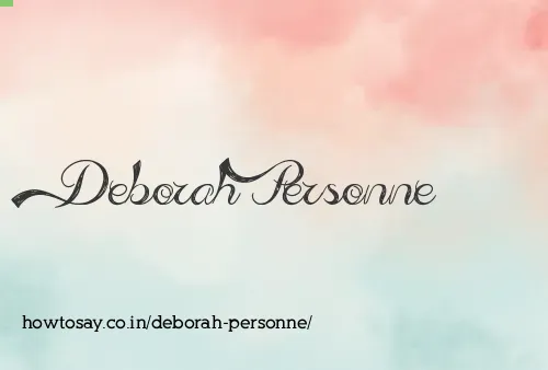 Deborah Personne