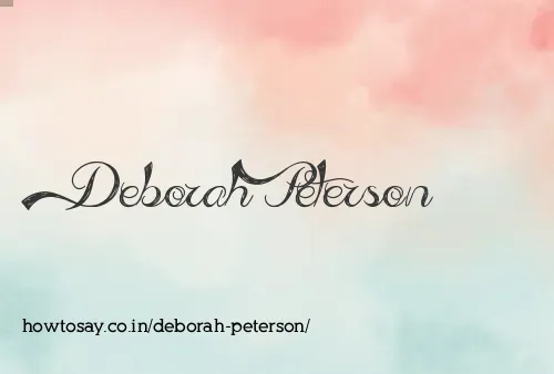 Deborah Peterson