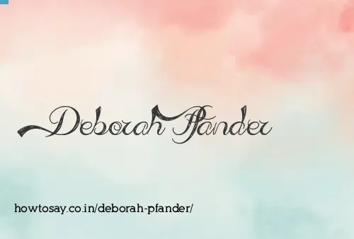 Deborah Pfander