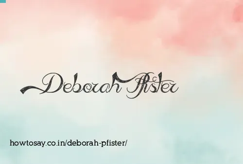 Deborah Pfister