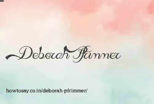 Deborah Pfrimmer