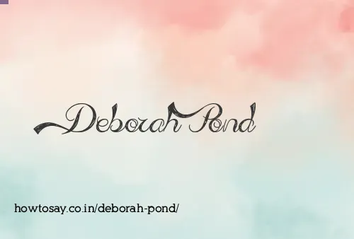 Deborah Pond