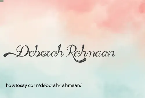 Deborah Rahmaan