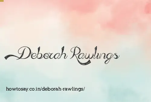 Deborah Rawlings