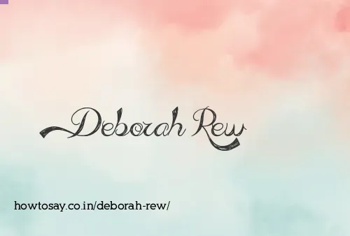 Deborah Rew