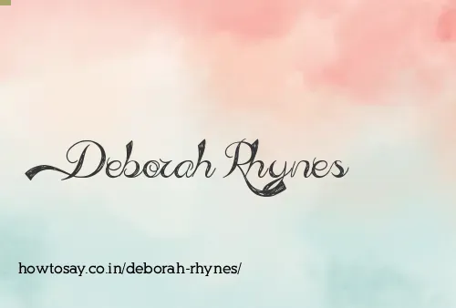 Deborah Rhynes