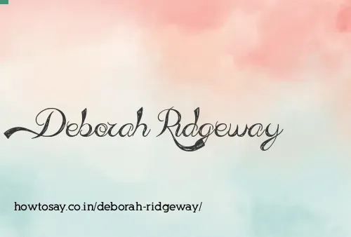 Deborah Ridgeway