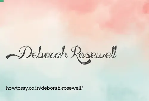 Deborah Rosewell