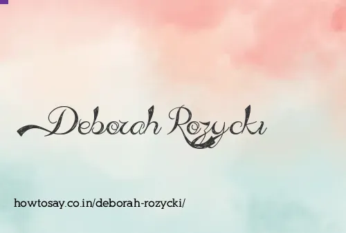 Deborah Rozycki