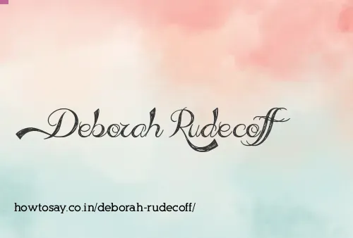 Deborah Rudecoff
