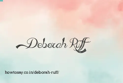 Deborah Ruff