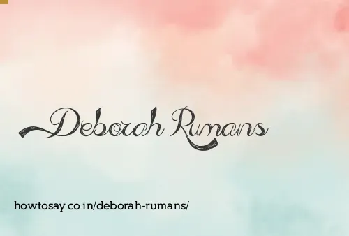 Deborah Rumans