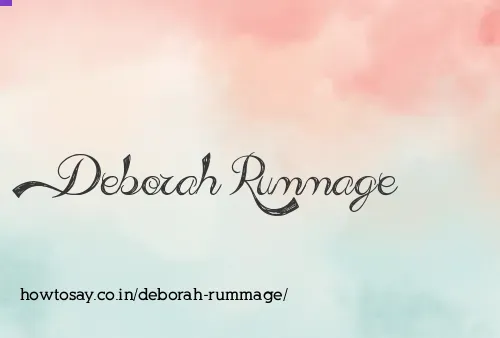 Deborah Rummage