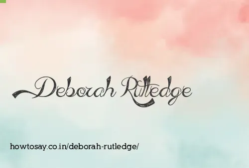 Deborah Rutledge