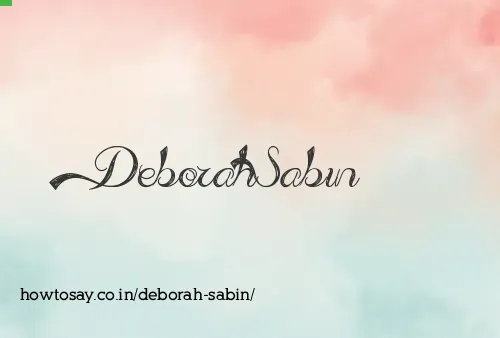 Deborah Sabin