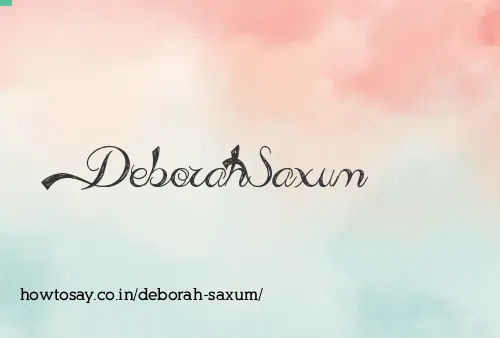Deborah Saxum