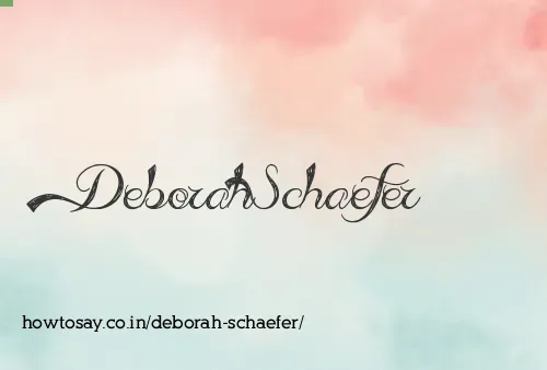 Deborah Schaefer