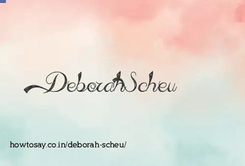 Deborah Scheu