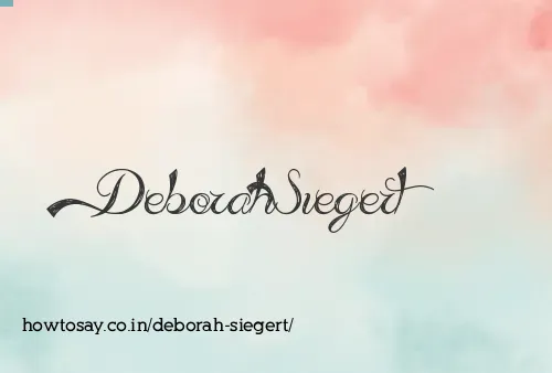 Deborah Siegert