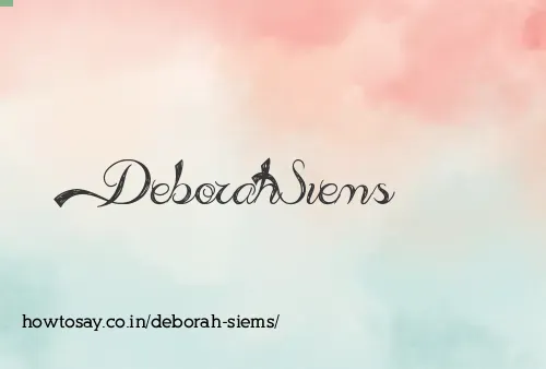 Deborah Siems
