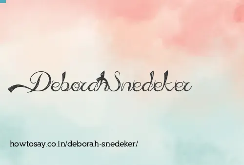 Deborah Snedeker