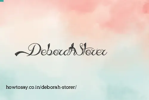 Deborah Storer