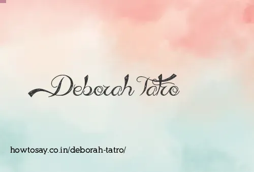 Deborah Tatro
