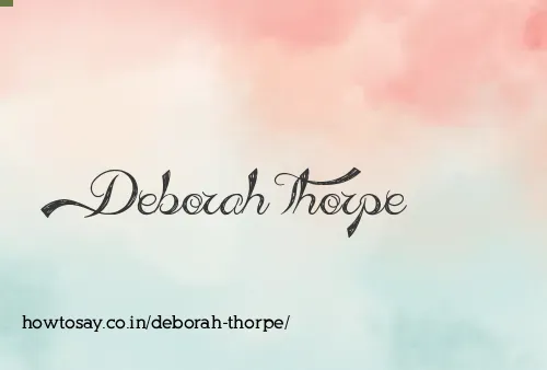 Deborah Thorpe