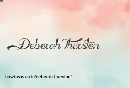 Deborah Thurston